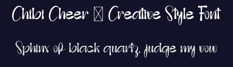 Chibi Cheer – Creative Style Font by freshtypeink — Display Font — thumbnail 2