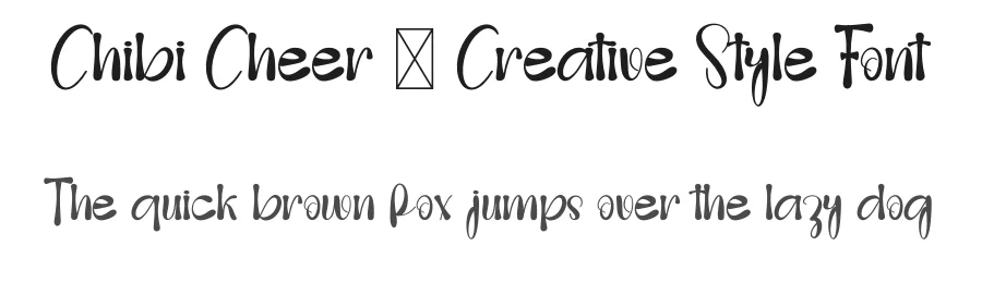 Chibi Cheer – Creative Style Font by freshtypeink — Display Font