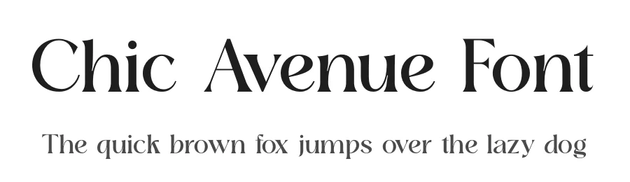 Chic Avenue Font by Zafiratype — Serif Font