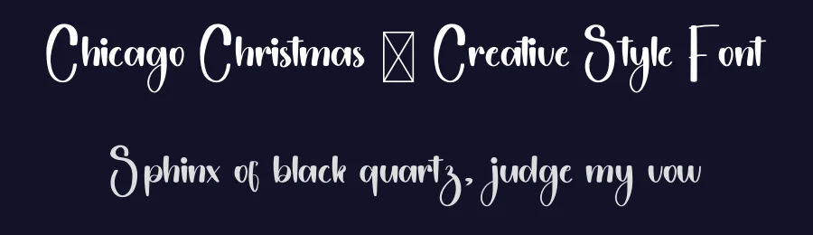 Chicago Christmas – Creative Style Font by freshtypeink — Script Handwritten Font — thumbnail 2