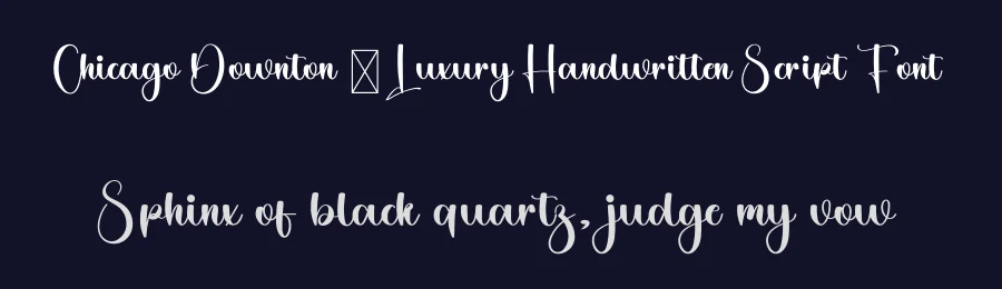 Chicago Downton – Luxury Handwritten Script Font by freshtypeink — Script Handwritten Font — thumbnail 2