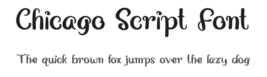 Chicago Script Font by Erik Studio — Script Handwritten Font