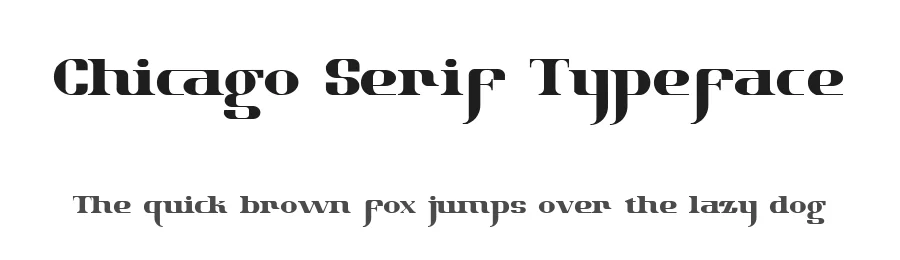 Chicago Serif Typeface by nestype — Serif Font