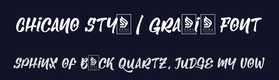 Chicano Style | Graffiti Font by Denustudios — Decorative Font — thumbnail 2