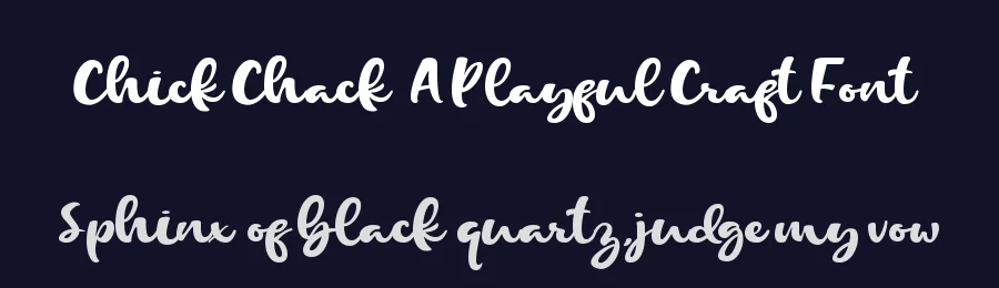 Chick Chack – A Playful Craft Font by Almarkha Type — Decorative Font — thumbnail 2