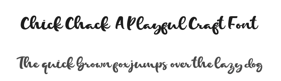 Chick Chack – A Playful Craft Font by Almarkha Type — Decorative Font