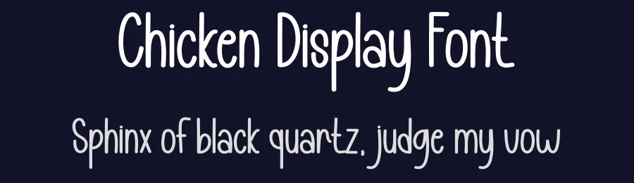 Chicken Display Font by andikastudio — Script Handwritten Font — thumbnail 2