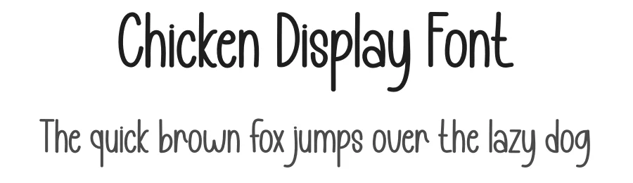 Chicken Display Font by andikastudio — Script Handwritten Font