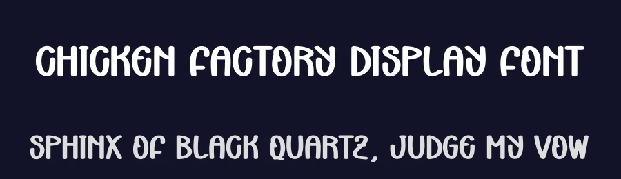 Chicken Factory Display Font by andikastudio — Display Font — thumbnail 2