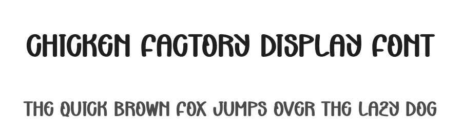 Chicken Factory Display Font by andikastudio — Display Font
