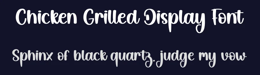 Chicken Grilled Display Font by creativeletter — Script Handwritten Font — thumbnail 2