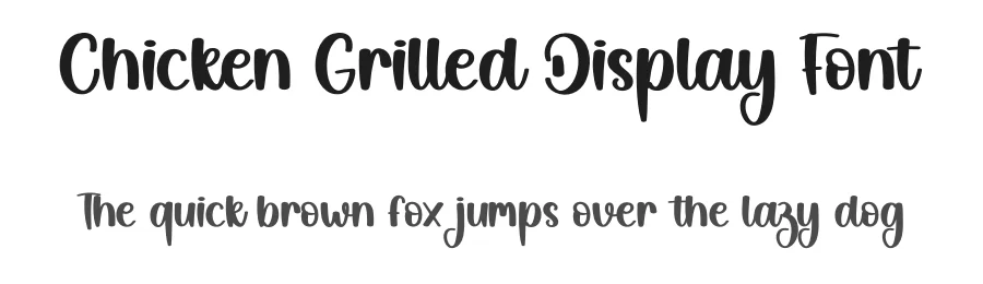 Chicken Grilled Display Font by creativeletter — Script Handwritten Font