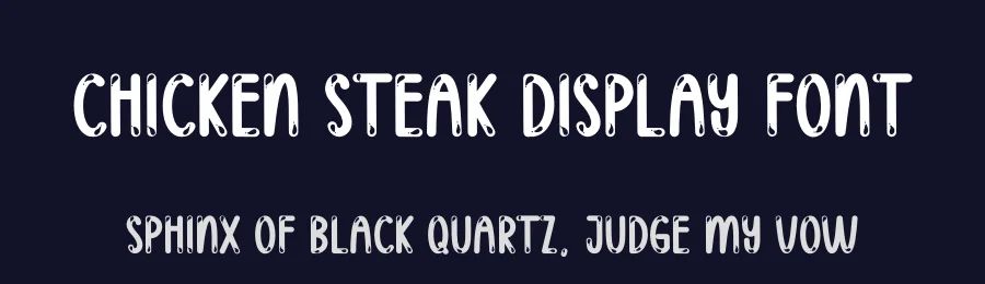 Chicken Steak Display Font by creativeletter — Display Font — thumbnail 2