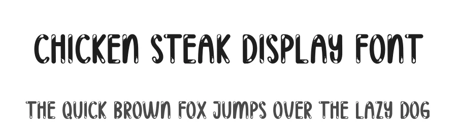 Chicken Steak Display Font by creativeletter — Display Font