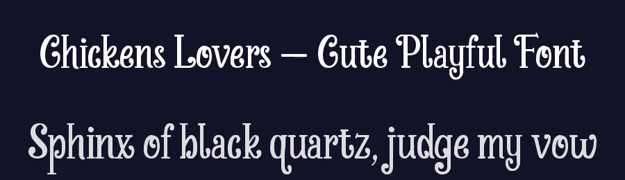 Chickens Lovers – Cute Playful Font by Almarkha Type — Decorative Font — thumbnail 2