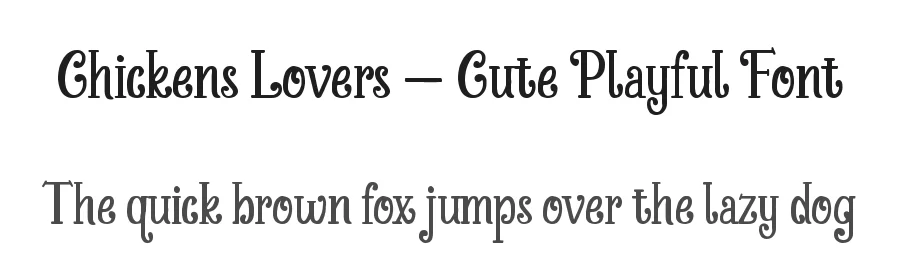 Chickens Lovers – Cute Playful Font by Almarkha Type — Decorative Font