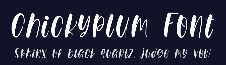 Chickyplum Font by qwrtype — Script Handwritten Font — thumbnail 2