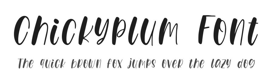 Chickyplum Font by qwrtype — Script Handwritten Font