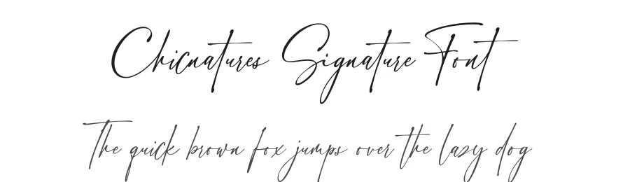 Chicnatures Signature Font by Abo Daniel β Script Handwritten Font