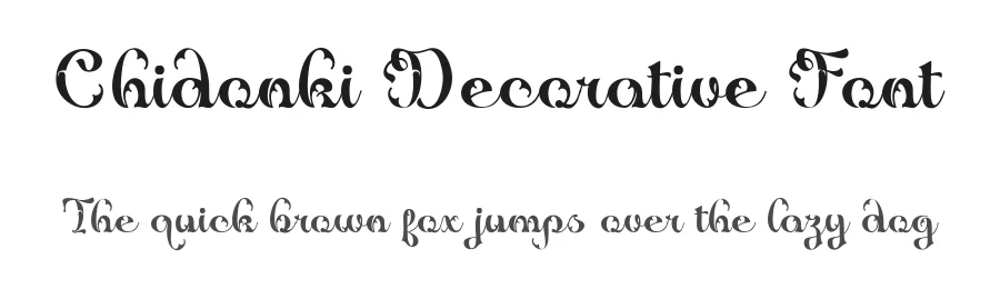 Chidonki Decorative Font by TypeClassHeroes — Blackletter Font