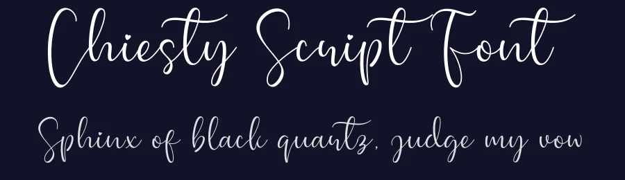 Chiesty Script Font by singapur21 — Script Handwritten Font — thumbnail 2