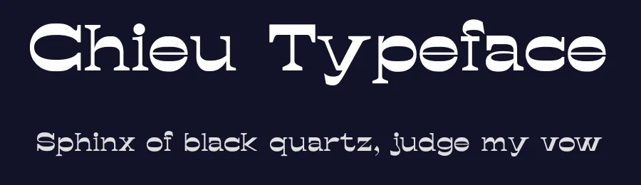 Chieu Typeface by Tieu Anh — Display Font — thumbnail 2