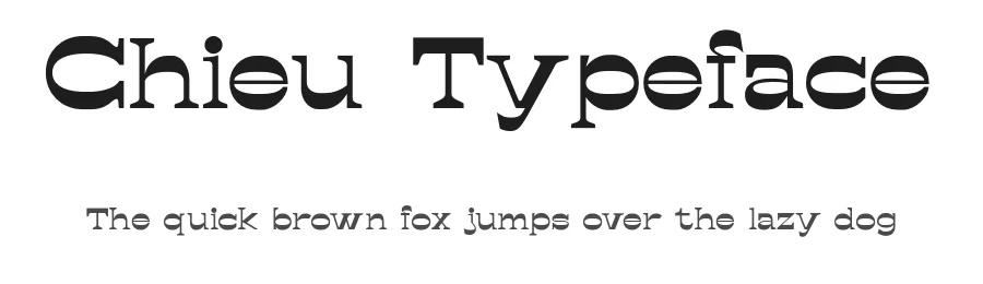 Chieu Typeface by Tieu Anh — Display Font