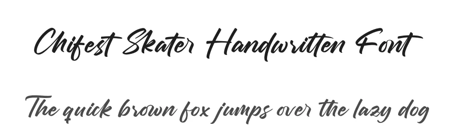 Chifest Skater Handwritten Font by stylishtype.co — Script Handwritten Font