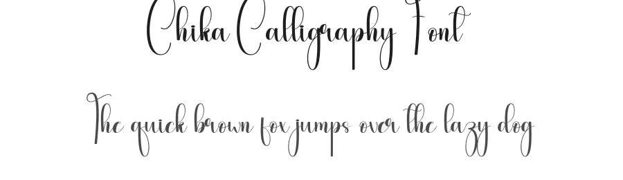 Chika Calligraphy Font by andikastudio — Script Handwritten Font