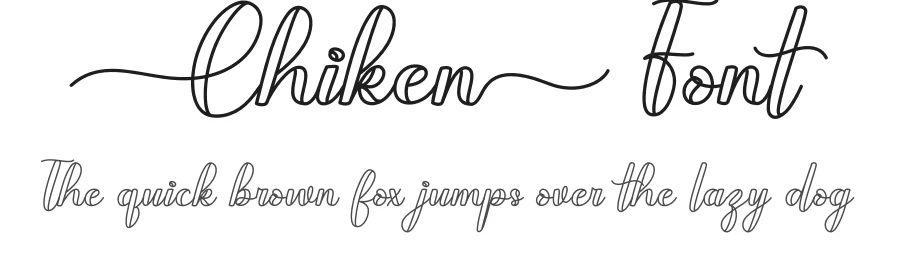 Chiken Font by Adeindrawan β Script Handwritten Font