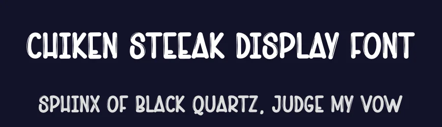 Chiken Steeak Display Font by andikastudio — Display Font — thumbnail 2