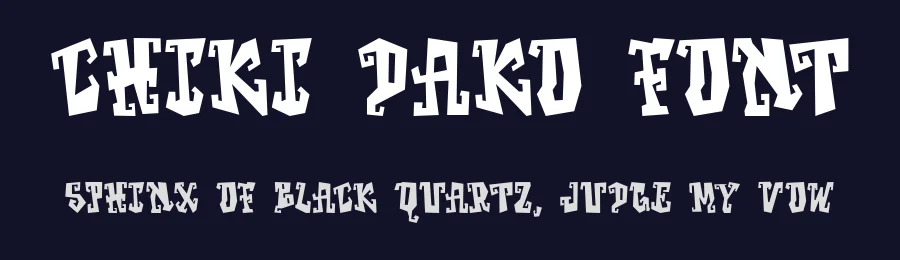 Chiki Dako Font by Prioritype Co — Display Font — thumbnail 2
