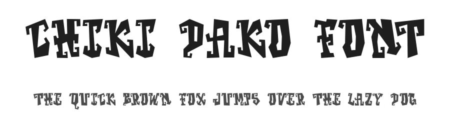 Chiki Dako Font by Prioritype Co — Display Font