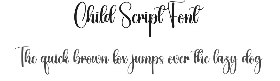 Child Script Font by creativeletter — Script Handwritten Font