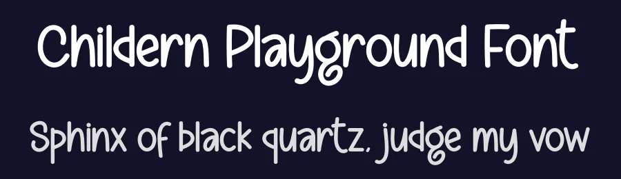 Childern Playground Font by creativeletter — Display Font — thumbnail 2