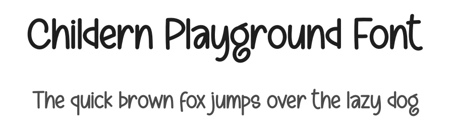 Childern Playground Font by creativeletter — Display Font