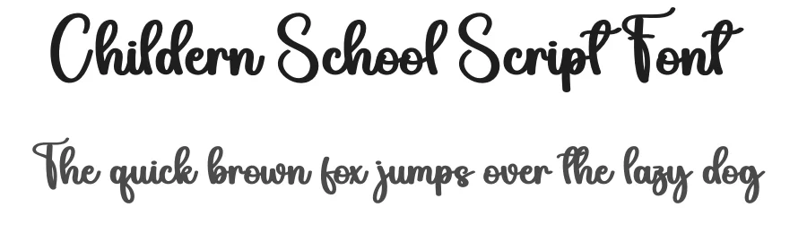 Childern School Script Font by andikastudio — Script Handwritten Font