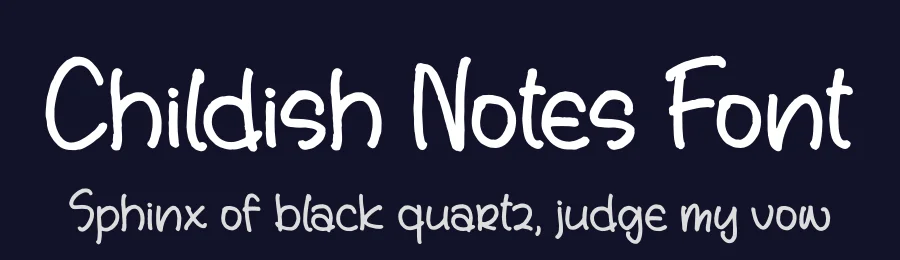 Childish Notes Font by letterfabric — Script Handwritten Font — thumbnail 2