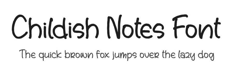 Childish Notes Font by letterfabric — Script Handwritten Font