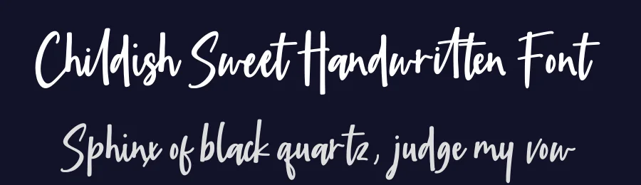 Childish Sweet Handwritten Font by balpirick — Script Handwritten Font — thumbnail 2
