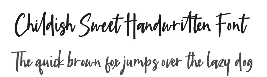 Childish Sweet Handwritten Font by balpirick — Script Handwritten Font