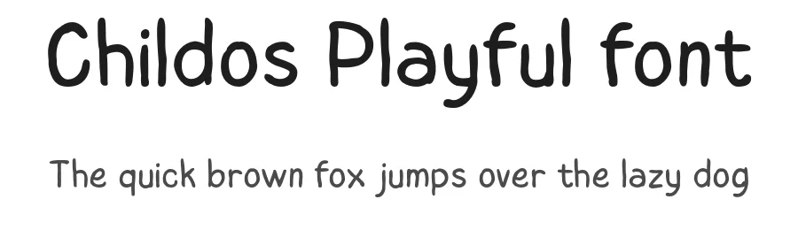 Childos Playful font by namelatype — Script Handwritten Font