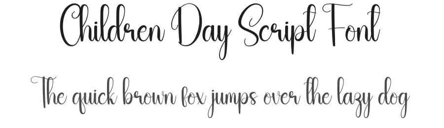 Children Day Script Font by andikastudio — Script Handwritten Font