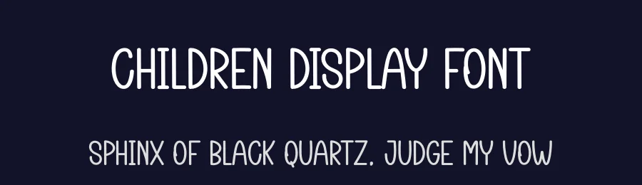 Children Display Font by creativeletter — Display Font — thumbnail 2