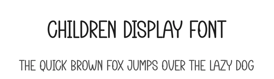 Children Display Font by creativeletter — Display Font