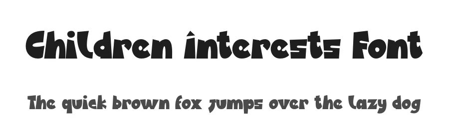 Children Interests Font by 177Studio — Display Font