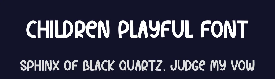 Children Playful Font by andikastudio — Display Font — thumbnail 2