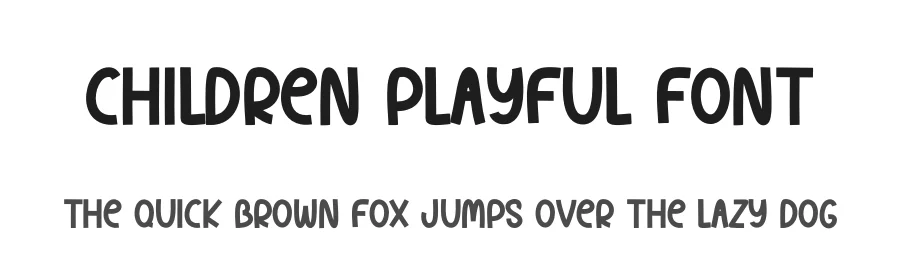 Children Playful Font by andikastudio — Display Font
