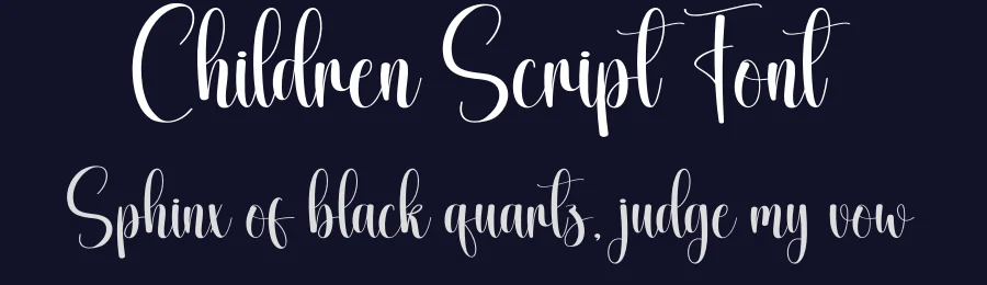 Children Script Font by creativeletter — Script Handwritten Font — thumbnail 2