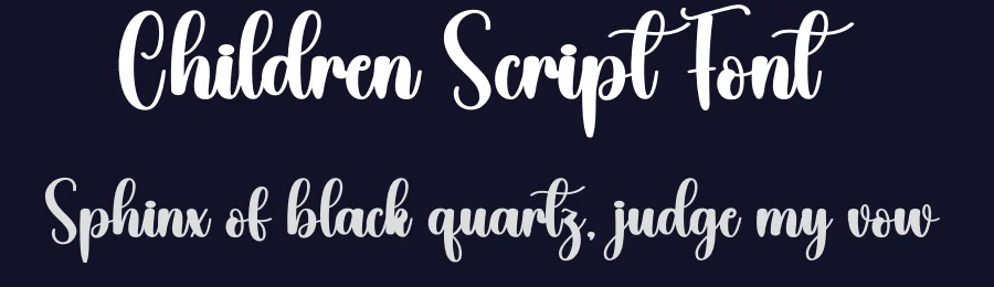 Children Script Font by creativeletter — Script Handwritten Font — thumbnail 2